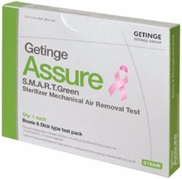 61301606625 S.M.A.R.T. Bowie Dick Test Pack, Green (Pack of 30)