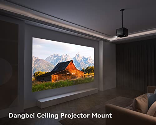 Dangbei Projector Ceiling Mount, Adjustable 3.9-15.7 Inches, 5 kg Load, Compatible DBOX02/Atom/N2/Neo/N2 mini Projector, 39.5 x 22.2 x 7 cm, 1.18 kg - Image 2