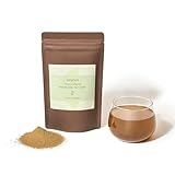 Hojicha Pulver 100 g – Japanischer Gerösteter Grüner Tee | Sanftes, Röstiges Aroma | Wenig Koffein | Ideal für Latte, Backen und Desserts | Vegan, Glutenfrei, Single Origin | Wiederverschließbarer Beu