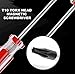 Luomorgo 1 Pc T10 Torx Screwdriver, T10 x 75mm Magnetic Tip Screwdriver with Insulated PVC Handle, Security Torx Screwdriver for Repairing Device, Appliance