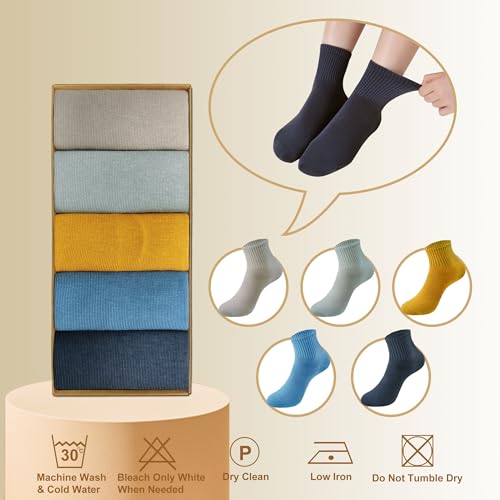 Image of Womens Athletic Cotton Quarter Crew Socks - Just Right Thickness, Soft & Breathable, Value 5 /7 Packs for Gym