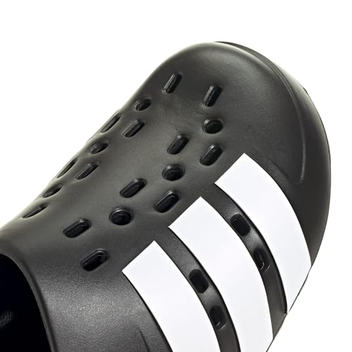 adidas Mixte ADILETTE 2.0 CLOG, Core Black/Cloud White/Core Black, 40.5 EU