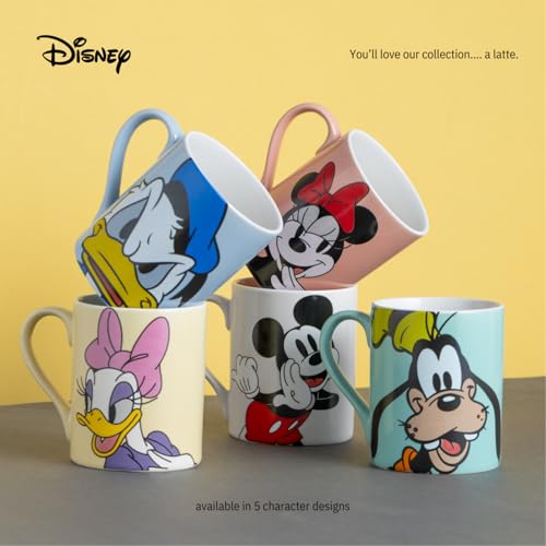 Image of Clay Craft - Official Disney Mugs : Mickey Mouse Print, Fine Ceramic Coffee Mug, 360 Ml |Cartoon Character Gift Mug for Kids & Adults | Microwave & Dishwasher Safe