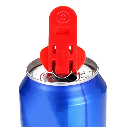 Manual Easy Can Opener, 6 Pack Colorful Soda Beer Can Opener & Beverage Can Cover Protector, Premium Plastic Shields Can Openers For Pop, Coke, Beer, Soda, Drink Aluminum Beverage #TOP3