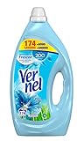 Pack eco-sostenible: El pack del Suavizante Vernel Cielo Azul facilita el reciclaje -botella hecha con 100% plástico reciclado.