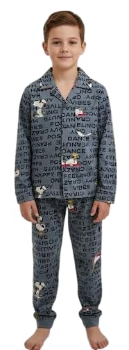 Image of TONY & JONY Summer Casual Wear Self Design Cartoons Printed Full Sleeve 100% Pure Cotton Kid's Top Bottom Set /Night Suit