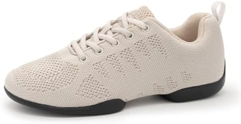 Baskets De Danse Anna Kern Suny 160 Bold - Blanc, Semelle PU Fendue, Pour Zumba Salsa