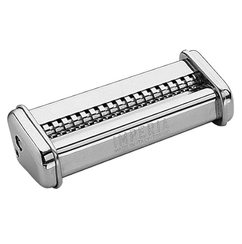 Crisalide® - Macchina Per Pasta Imperia, Macchina Classica, Made In Italy, Macchina Per Pasta Fresca In Acciaio. Manuale Con Manovella, Regolabile 6 Spessori, Acciaio Cromato (Simplex Trenette)