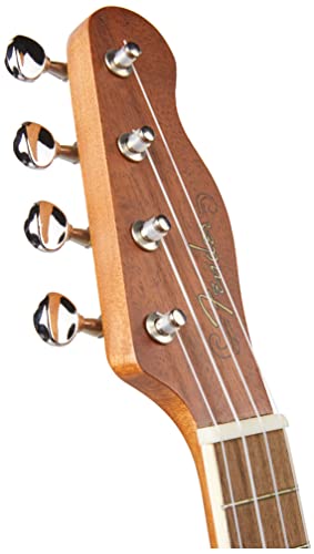Fender Seaside Soprano Ukulele Beginner Starter Pack, Walnut Fingerboard, Natural Finish, Includes Gig Bag, Clip-On Tuner, Strap, And More #TOP2