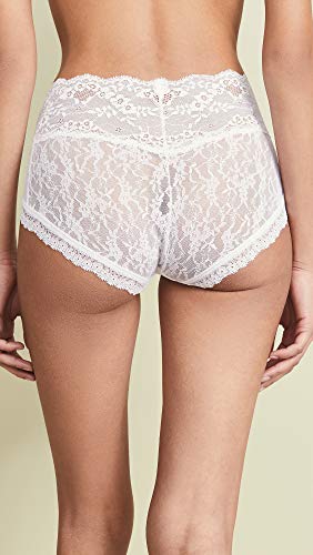 Hanky Panky Women's American Beauty Rose Panty, White, Small #TOP2