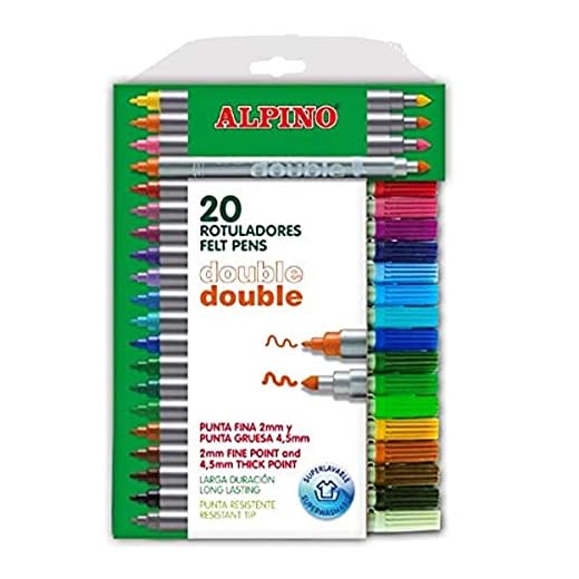Alpino AR000058 - Estuche de 20 rotuladores, colores surtidos