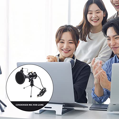 ERINGOGO 1 Conjunto de Microfone Usb Condensador de Computador Pc para Jogos Suporte de Tripé para S