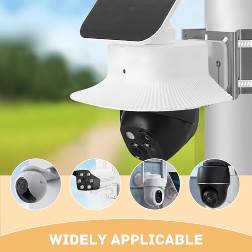 Regenschutz für Kameraüberwachung im Außenbereich + Edelstahl Halterung für Überwachungskamera, Staubdicht und UV Beständig, Passend für eufy 340