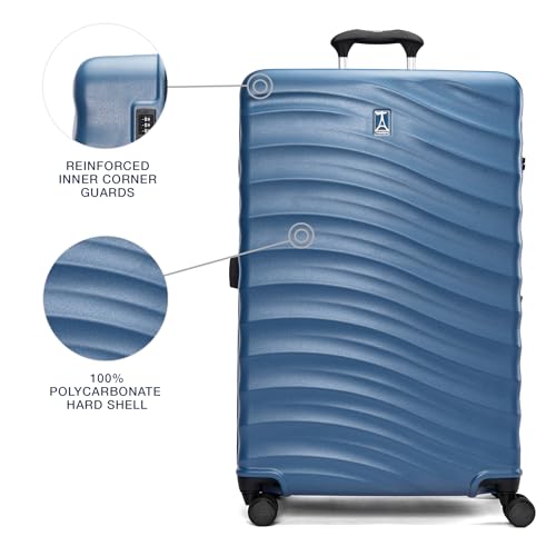 Travelpro Maxlite Air V2 Hardside Expandable Checked Luggage, 8 Spinner Wheels, Lightweight Hard Shell Suitcase, TSA Lock, Ensign Blue, Checked Large 28-Inch by Travelpro - Image 3