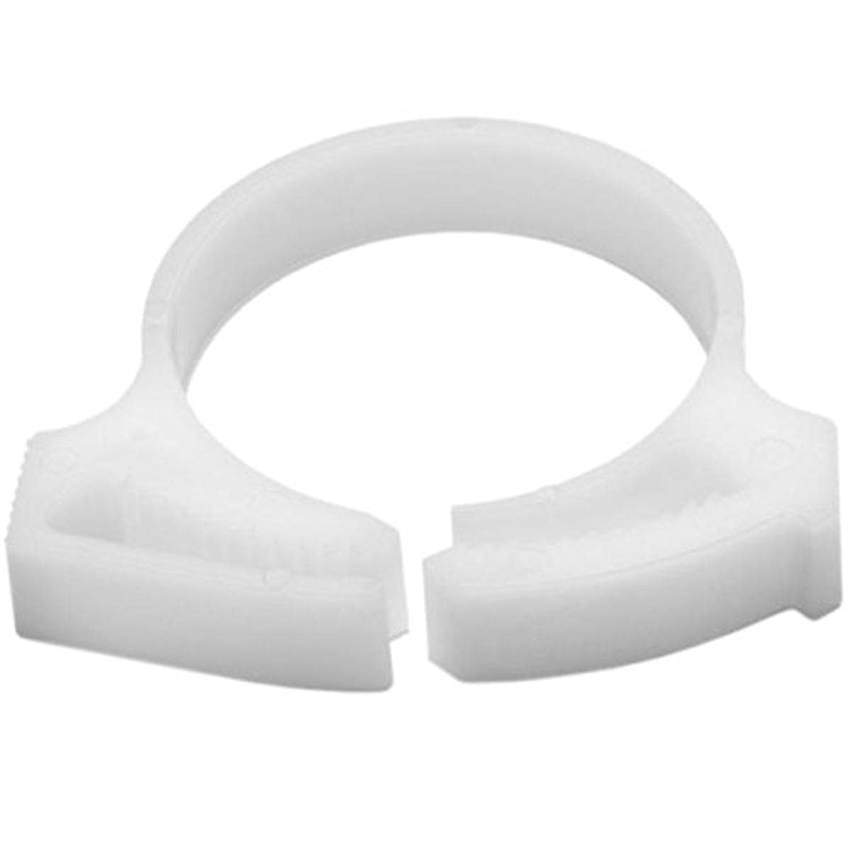 SNP2410H4 Snapper Hose Clamps, 991"/1.115" Min/Max Diameter, POM, White (Pack of 500)