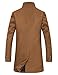 APTRO Men's Wool Trench Coat Single Breasted Wool Blend Premium Top Coat Winter Long Coats 1681 W06 Camel M