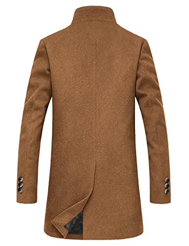 Image of APTRO Men's Wool Trench Coat Hoodie Winter Top Coat