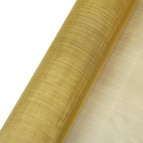 TIST Copper Mesh Sieve Radiation Copper Mesh Fabric, Electromagnetic Signal Shielding Copper Mesh, Household Industrial Filter Copper Mesh Rolls Copper Mesh Rolls(Brass 150mesh)