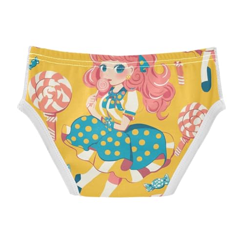KLL Lollipop Girl Little Boys Pure Cotton Athletic Underwear Cute Children Undies2