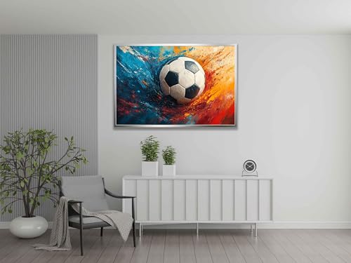 Impression football sur toile encadrée 40x60cm de qualité - 4