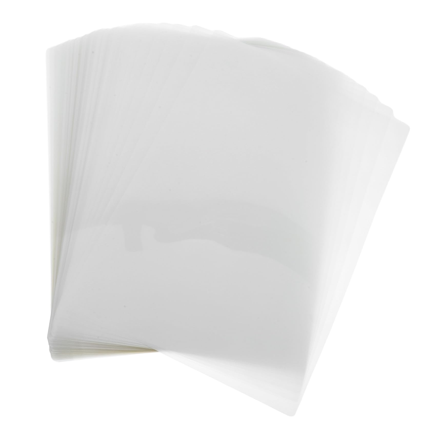 Gatuida 100pezzi Laminazione Termica Trasparenti Pellicola di Laminazione ad Alta Trasparenza Pellicola di Protettiva in Plastica Trasparente per Uso Domestico e Ufficio