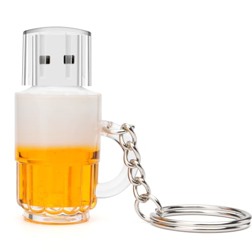 Memoria USB 32GB Forma de Jarra de Cerveza Lindo Unidad Flash USB 2.0 Flash Drive para Almacenamiento de Datos Externos