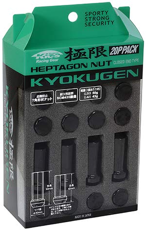 �Ɍ� KYO-EI HPF3B4 KYOKUGEN Closed End Type L42 �u���b�N �i�b�g 20��(1�䕪) M12 P1.25 19/21HEX 42mm 7�p ���b�N�i�b�g