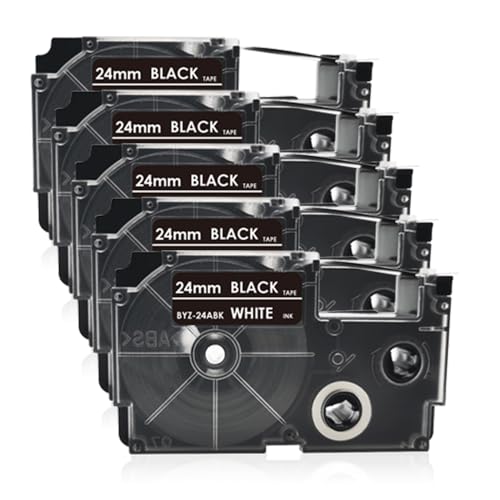 Flowerty �݊��l�[�������h �e�[�v 24mm �� XR-24ABK ���n������ 5�Z�b�g �l�[�������h ���x�����C�^�[ �e�[�v ����8m �J�V�I �e�[�v�J�[�g���b�W