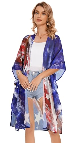 Image of Women's Kimono Beach Cover up for Summer Bathing Suits Cardigans Casual Loose Swimwear 2026