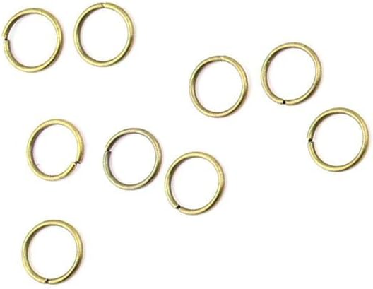 2500 PCS Ancient Antique Bronze Fashion Jewelry Making Crafting Charms Findings Bulk for Bracelet Necklace Pendant Retro Accessoires Lots Vintage VBR08 Jump Rings 12mm