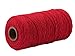 SUMMERWY - Corda in macramè, Morbida Corda di Cotone Intrecciata, biodegradabile, per Appendere Le Piante, lavori a Maglia, progetti Decorativi (Rosso, 3mm×100m(About328ft))