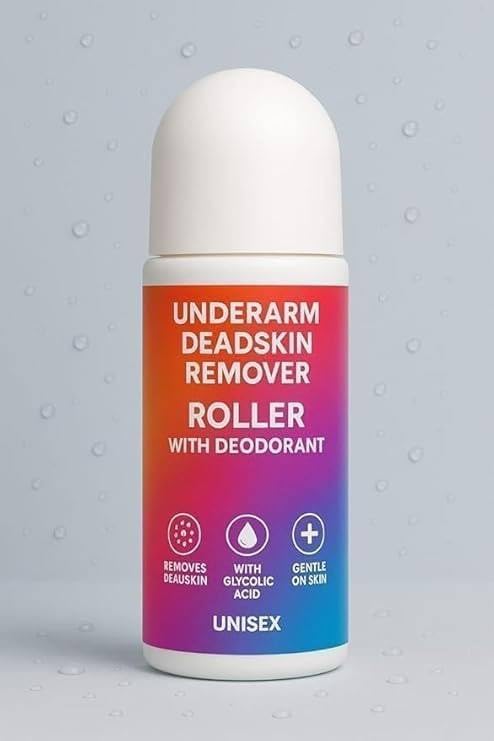 Dead Skin Remover Roll-On for Underarm Dark Underarms, Inner Thighs, Knees & Bikini Area Pigmentation|Deodorant For Underarms|Glycoclear Technology|Unisex