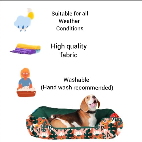 Image of Premium Orthopedic Dog Bed - Medium Size, Washable Cover & Anti-Skid Base - Plush Pet Sofa for Dogs & Cats