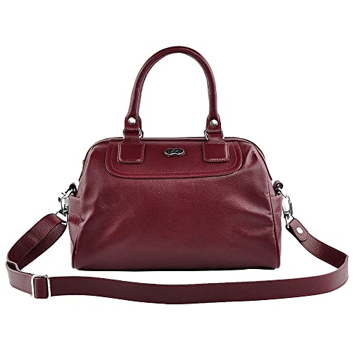 Bolsa Feminina AZALEIA em Couro (Vinho)