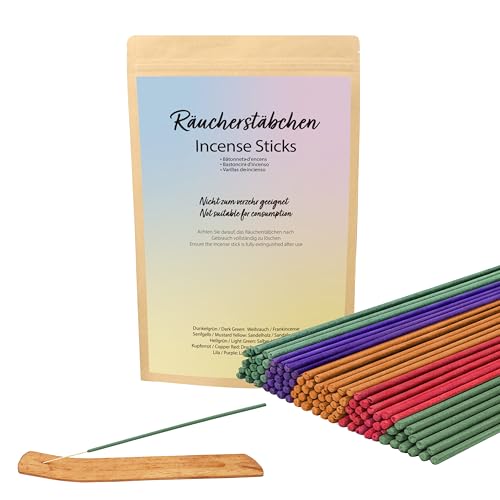 FloraVigo 155 Stück räucherstäbchen, räucherstäbchen Set Es enthält Sandelholz, Weihrauch,