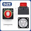 Joinfworld 1-2-Both-Off Battery Disconnect Switch 12V-48V Waterproof Dual Battery Kill Switch Heavy Duty Battery Isolator Switch for Marine Boat Car RV ATV UTV Vehicles, ASW-A701S #1