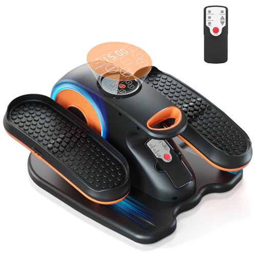 Under Desk Elliptical Machine, Ellipse Leg Exerciser as Seen on TV for Seniors with Remote Control & 12 Adjustable Speeds, Elliptical Machine for Home
