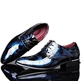 [Artikelmerkmale]: Flache Vintage Wingtip Oxfords Herren Kleid Pumps Schuhe, Schnürung Design einfach an und aus. Läuft größengetreu, hält Sie bequem an allen Tagen. Erhältlich in schwarz, burgunderrot und marineblau 3 Farben.