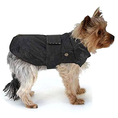 Croci Montreal - Hundemantel, Wintermantel, wasserdichte Jacke, Größe 45 cm, schwarz