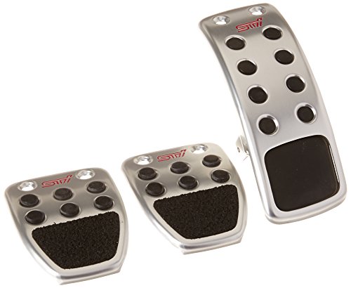 STI Pedal Pad Set - Manual Transmission - 2012-2019 Subaru 3 Subaru Genuine C8110FG010 STI Metal Pedal Pad Kit
