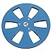 1/4 7inch Empty Take Up Reel to Reel Small Hub, Aluminum Alloy Nab Open Reel with 6 Wind Holes, Universal Empty Tape Reel for Recording (Blue)