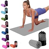 Oaygat Yoga Towel Sweat Absorbent Non-slip Yogas Towel Quick-drying yoga mat cloth Hot Yoga Towels Breathable Yoga Mat With Mesh Carrying Bag