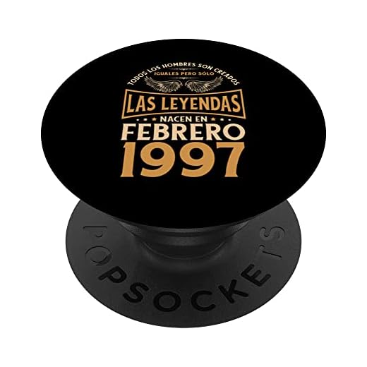 Cumpleaños Hombre Regalos Las Leyendas Febrero 1997 PopSockets PopGrip Intercambiable