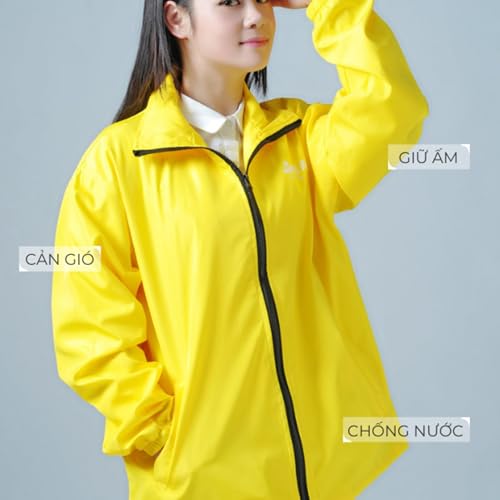 ao khoac gio dong phuc mau vang cuc