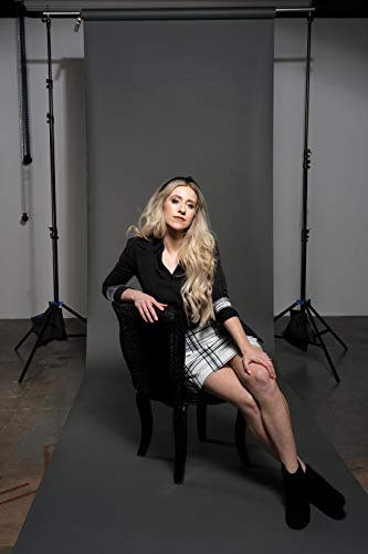 Superior Seamless Photography Background Paper, #57 Thunder Gray 53 inches Wide x 16.5 feet Long (Made in USA) - Thumbnail 5