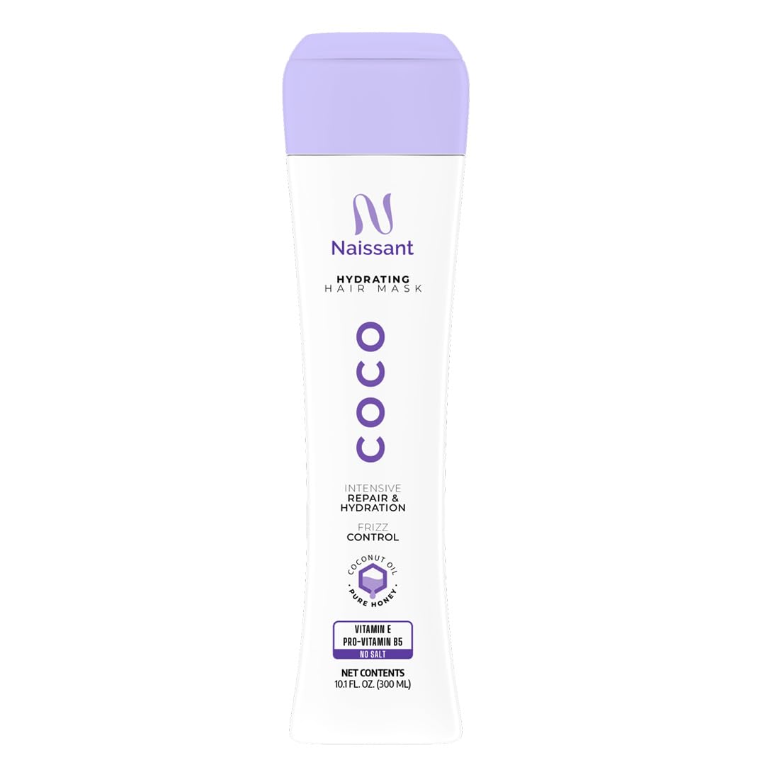 naissant Coconut Treatment Mask| Specialized in Deep Repairing and Hydrating Dry Hair | Moisturizing, Protector for Dry, Damaged, Color Treated & Natural Hair | Salt & Paraben Free (10.1 Fl Oz)