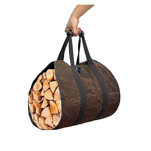 SuperSizeNamed - Cesta de almacenamiento de lona con asa para acampar al aire libre