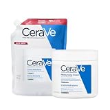 CeraVe Crema Hidratante Refill de Rostro y Cuerpo para Piel Seca a Muy Seca con Ceramidas Esenciales y Ácido Hialurónico,...