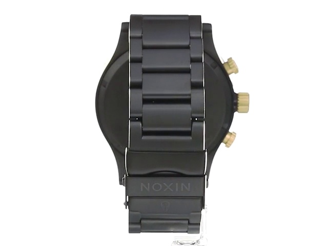 Amazon.com: Nixon 51-30 Chrono Matte Black/Gold Men's Underwater
