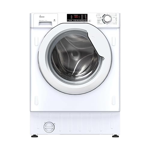 Hoover H-Wash and Dry 300 Integrated Washer Dryer, 9 Kg Wash plus 5 Kg Dry, Combined Cycle Class E, 1400 RPM, Care Cycles, White, 60x53x82 cm - HBD 495D14-1-80
